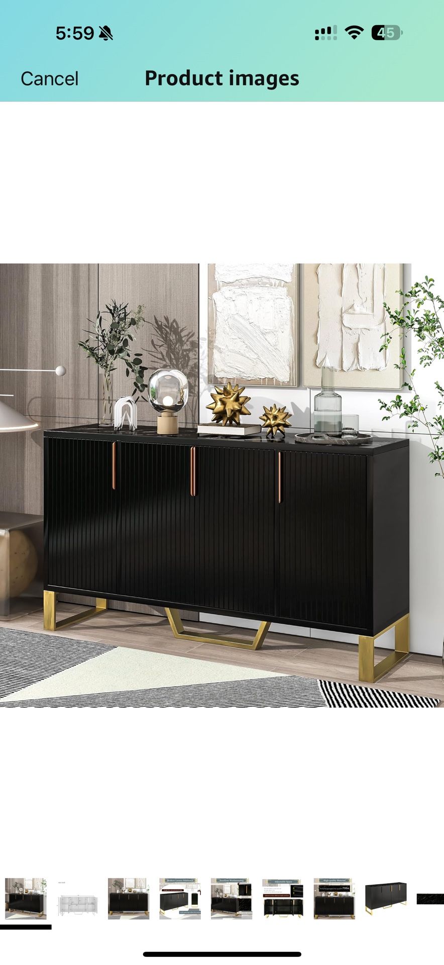 Kitchen Cabinet (Black) (New) WF295368AAB