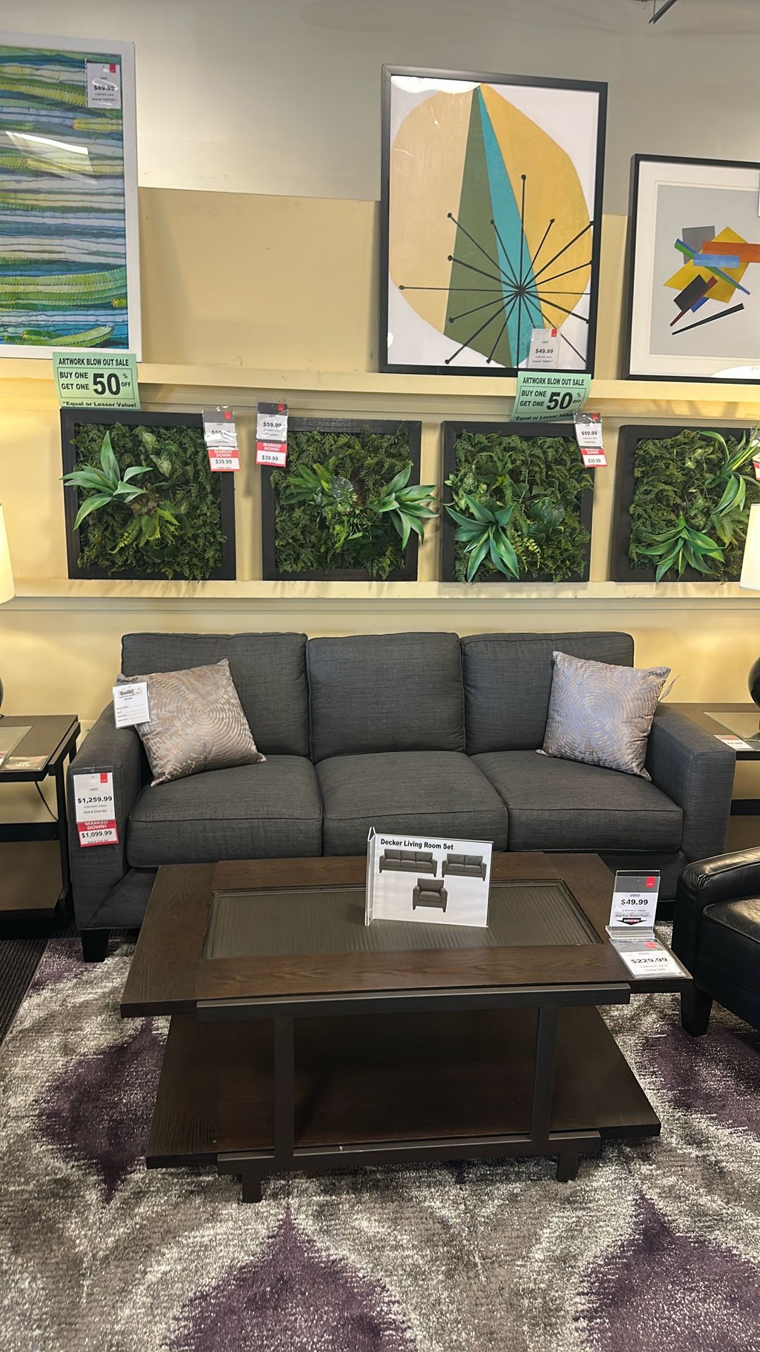 Decker Sofa Chair Set