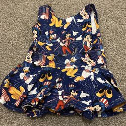 Girls Size 4t Disney And Friends 4th Of July Skirted Leo
