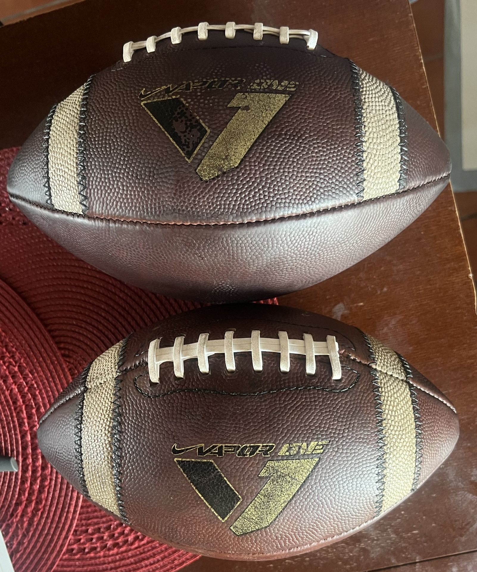 2 Used Nike Vapor One Leather Footballs