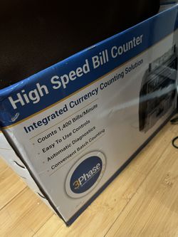 High Speed Bill Counter (Open box - Never Used)