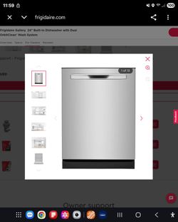 Frigidaire Gallery 24" Built-In Dishwasher w/ Dual OrbitClean FGIP2468UF
