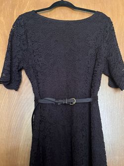 Charter club Black Dress In Lace. Size Large