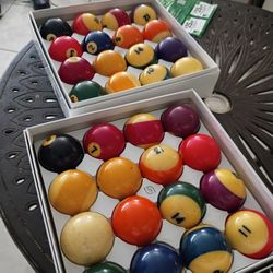 Used Pool Balls 2 Sets 