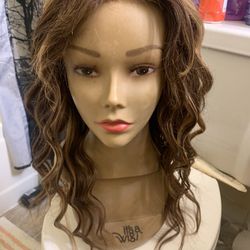 24” Brown Highlight Wig Front Lace