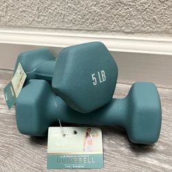 Dumbbell 💪 Work Out 5Lb  Each Fitnesses Weights Set 