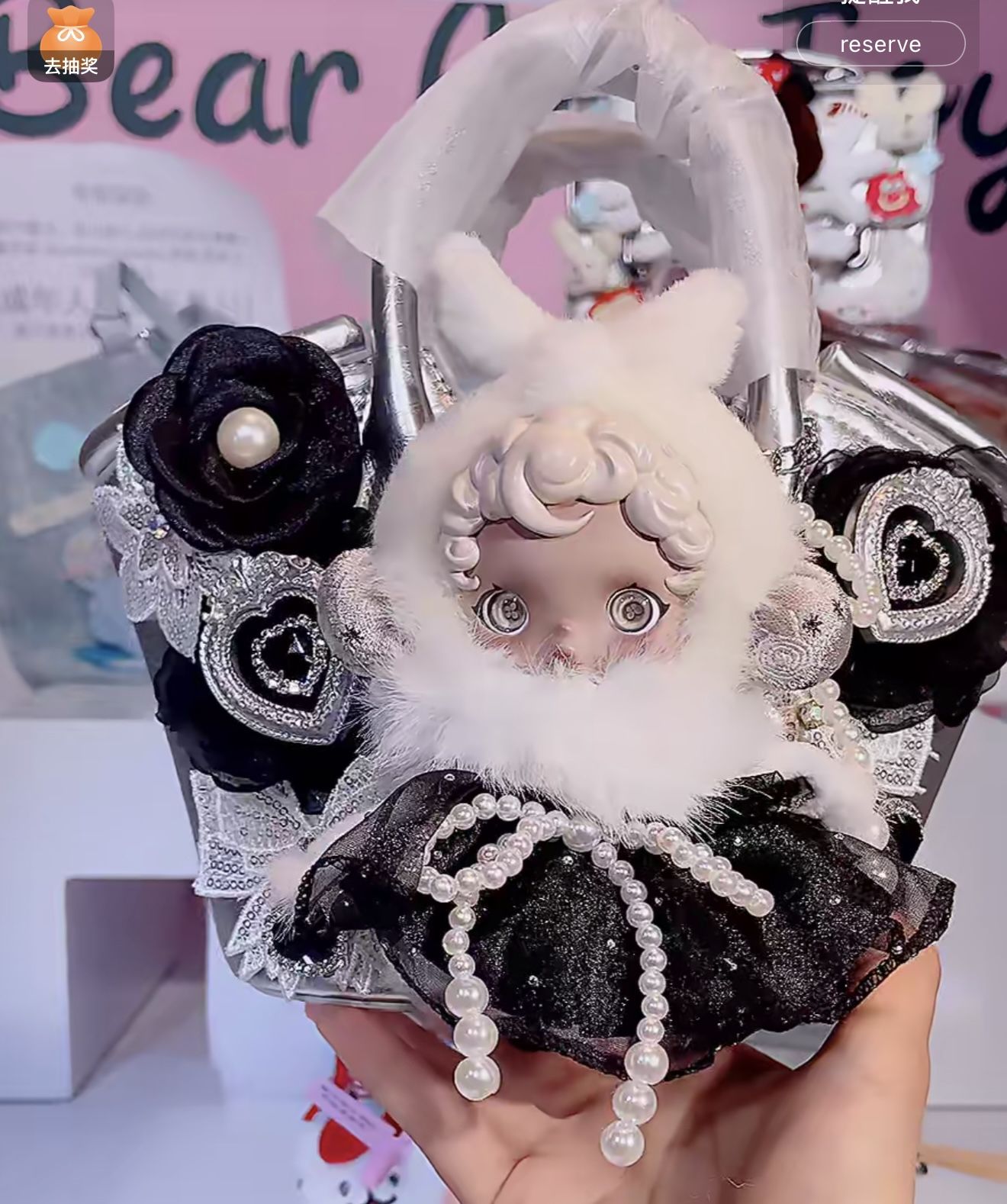 SKULLPANDA Handbag-MIST