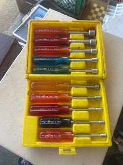 Xcelite Nut Driver Set in Yellow Case