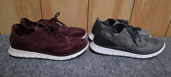 Vionic Woman's Suede Sneakers Size 9.5 Lot 2 Pair Arch Support Comfort Shoes Red