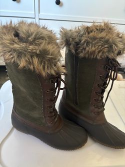 SPORTO Suede Winter Duck Boots Size 7.5