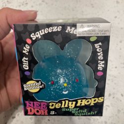 Needoh Blue glitter jelly hopper
