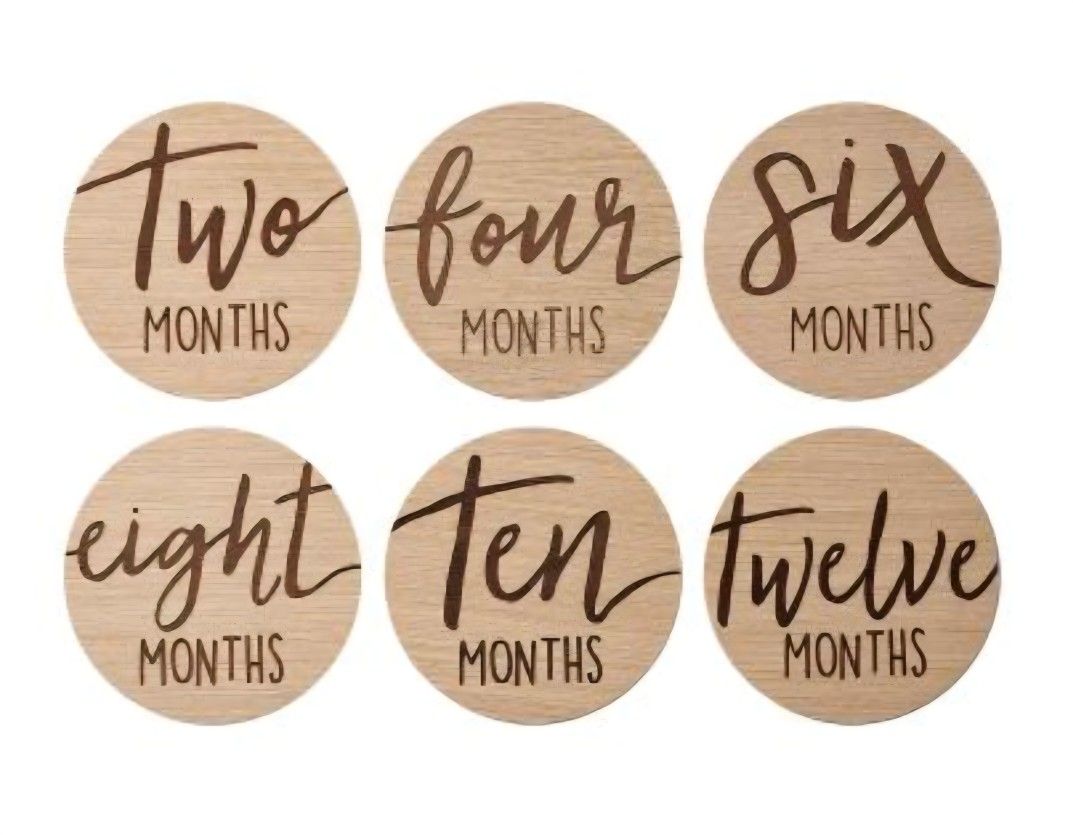 Baby Monthly Milestone Markers
