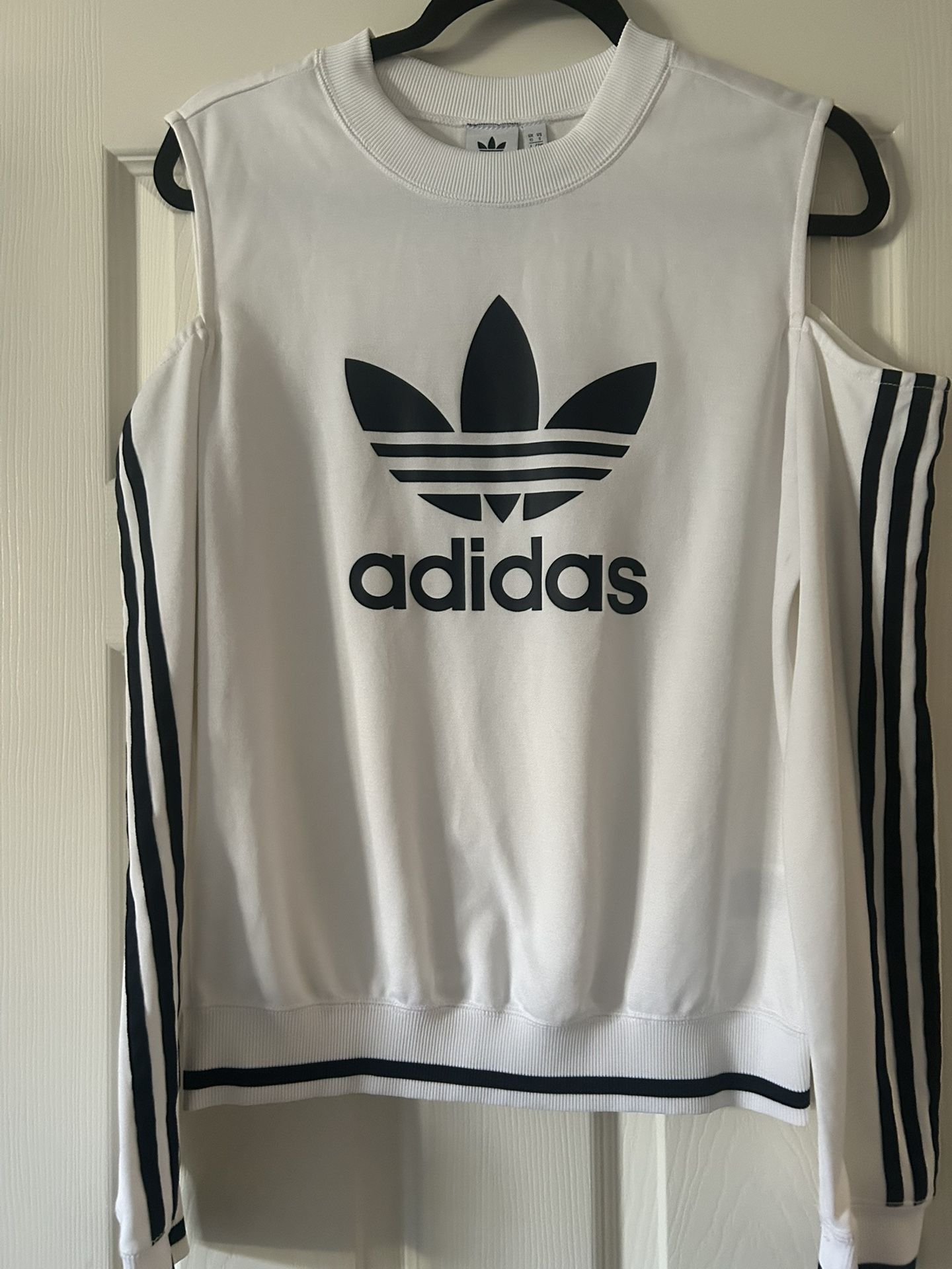 Womens Cold Shoulder Adidas Sweatshirt