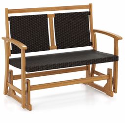 Patio Glider Bench Swing Gliding Rocker for 2