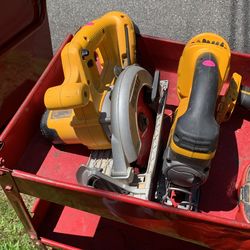 18 V Cordless Tools With Battery And Cart