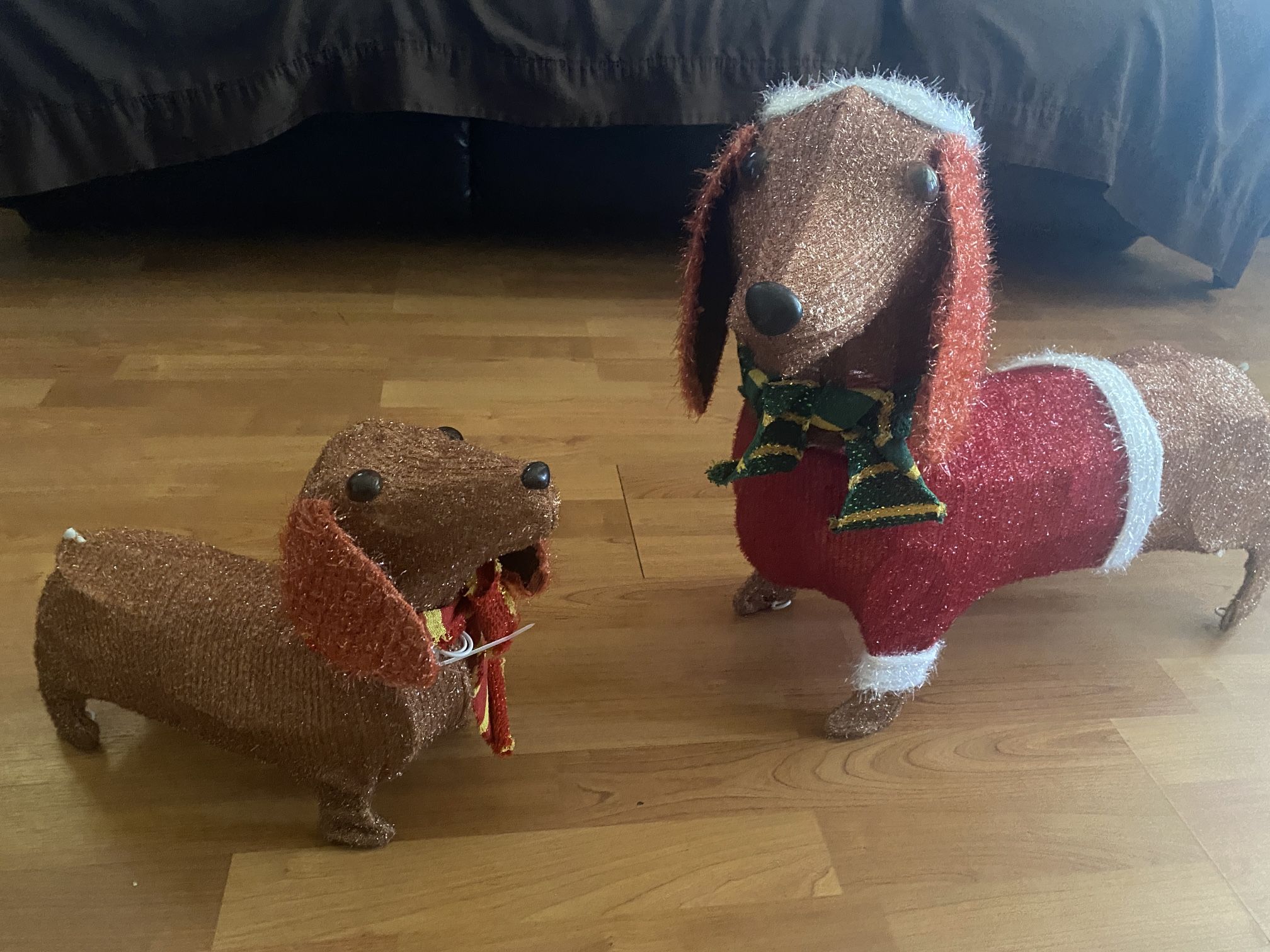 Christmas Lit Wiener Dogs