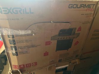 Nexgrill Gourmet Pro 5-Burner Propane Gas Grill with Side Burner and Griddle Max Insert in Black