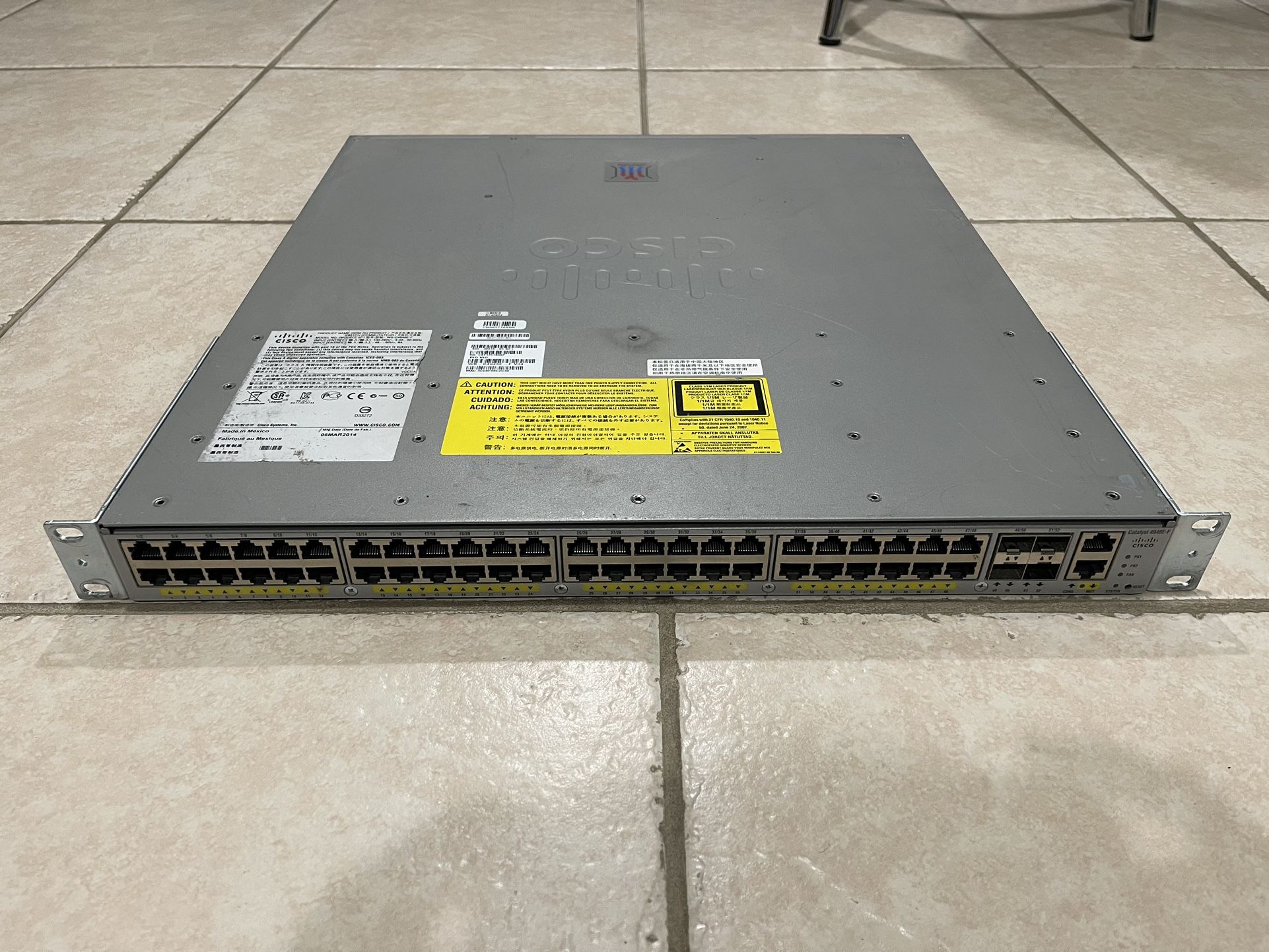 CISCO WS-C4948E-F 48 Port + 4 SFP+ SWITCH