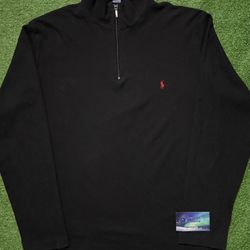 Vintage Polo Ralph Lauren Quarter Zip Fleece Large