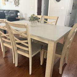 Table and 5 chairs