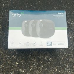 Arlo Pro 4 2k 3 Wire Free Indoor/outdoor Cameras 