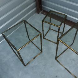Three Piece Side Nesting Table