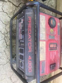 Predator 4000 Watt Portable Gas Generator