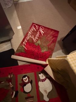 Variety of Christmas rugs