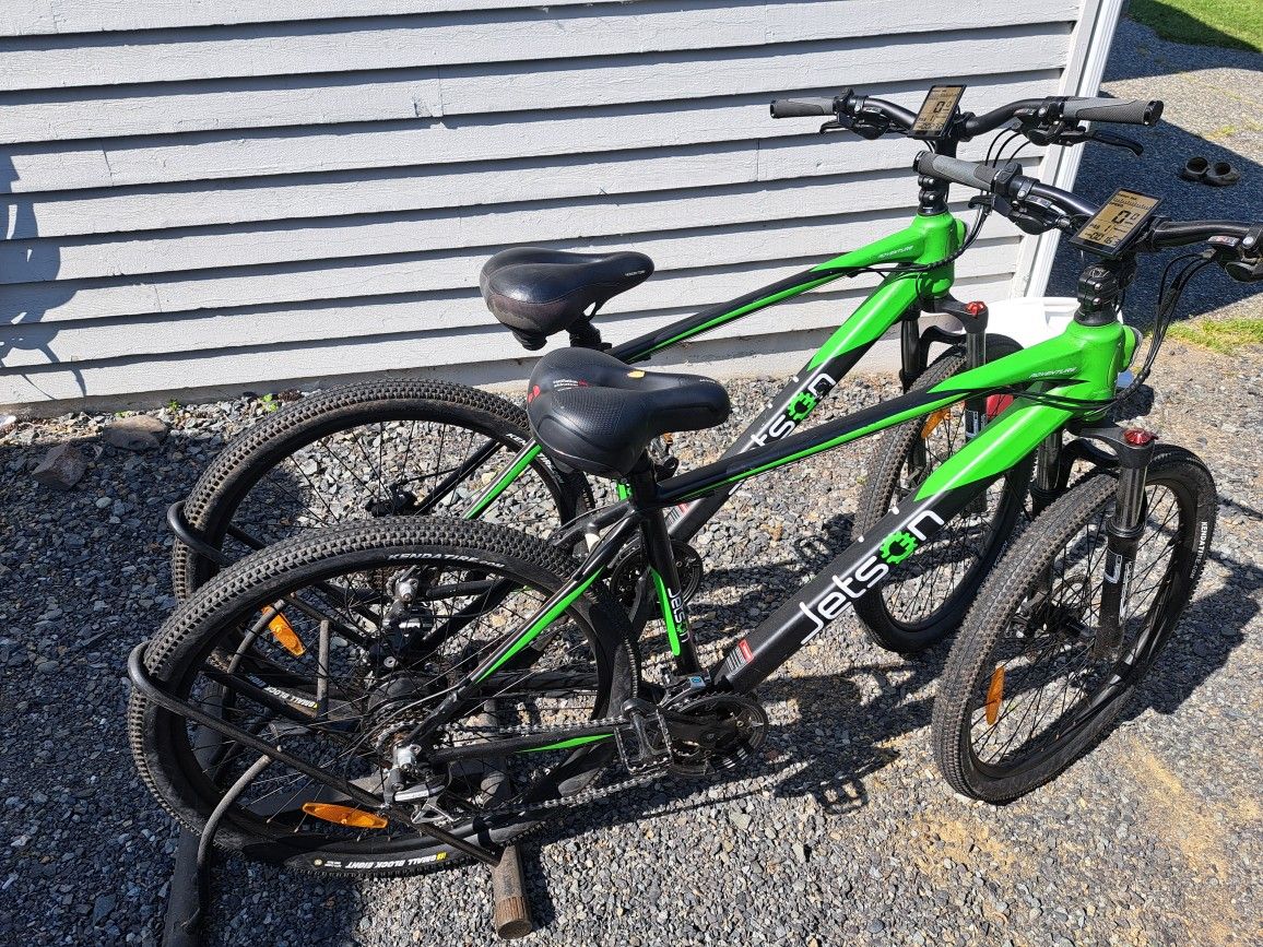 Two Electric Mountain Bike