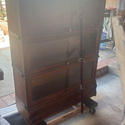Lawyer Antique Book Cabinet 