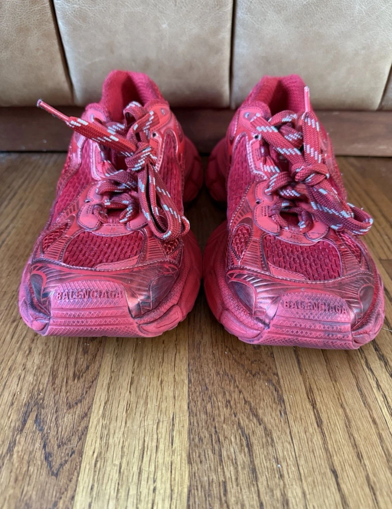 Balenciaga 3XL Sneaker Worn Out Red Size 43 10 Authentic Trainer 