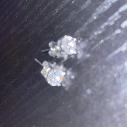 Mossainite Stud Earrings