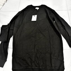 Grey lab oversize sweatshirt dress size small new