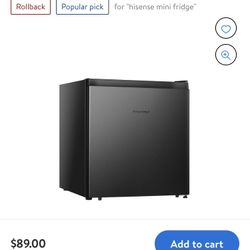 Mini Fridge Hisense $59