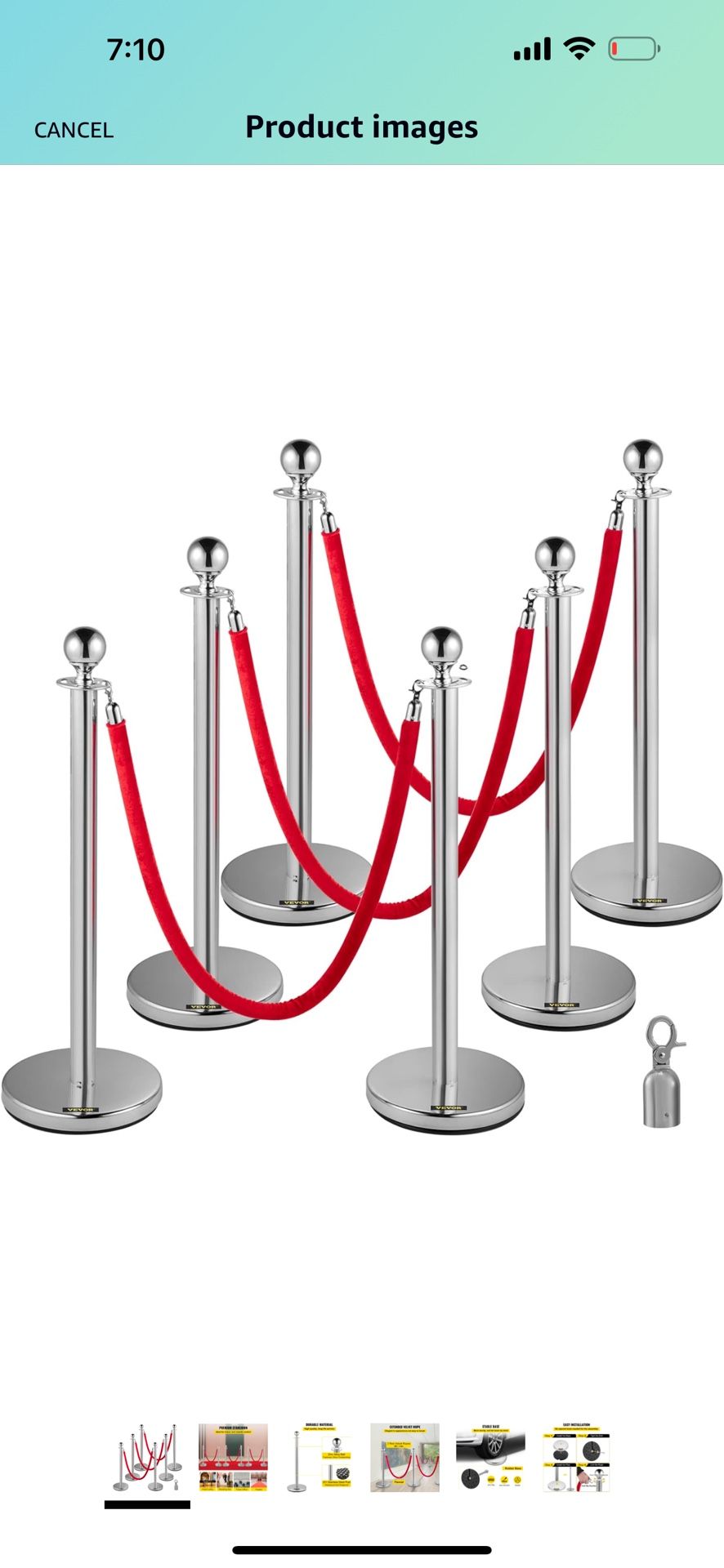 Stanchion And Ropes