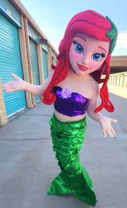 Ariel Mascot Costume Birthday Halloween