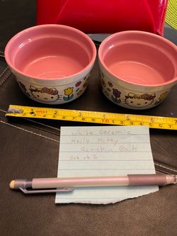 Hello Kitty 2 Ceramic Bowls