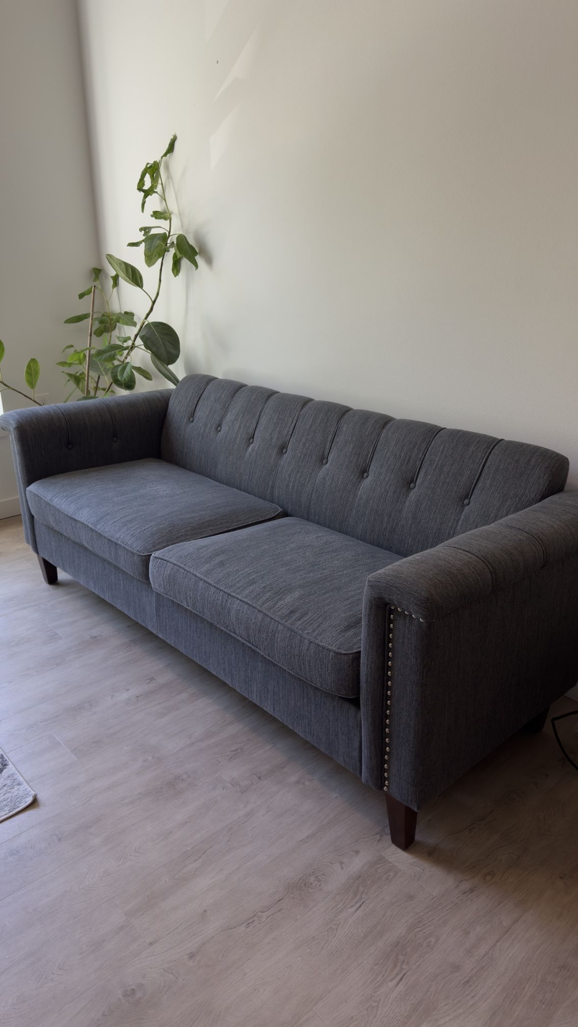 78.75'' Upholstered Sofa - Charcoal