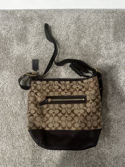 Coach convertible strap Signature Canvas and Leather Legacy Hobo Shoulder Bag