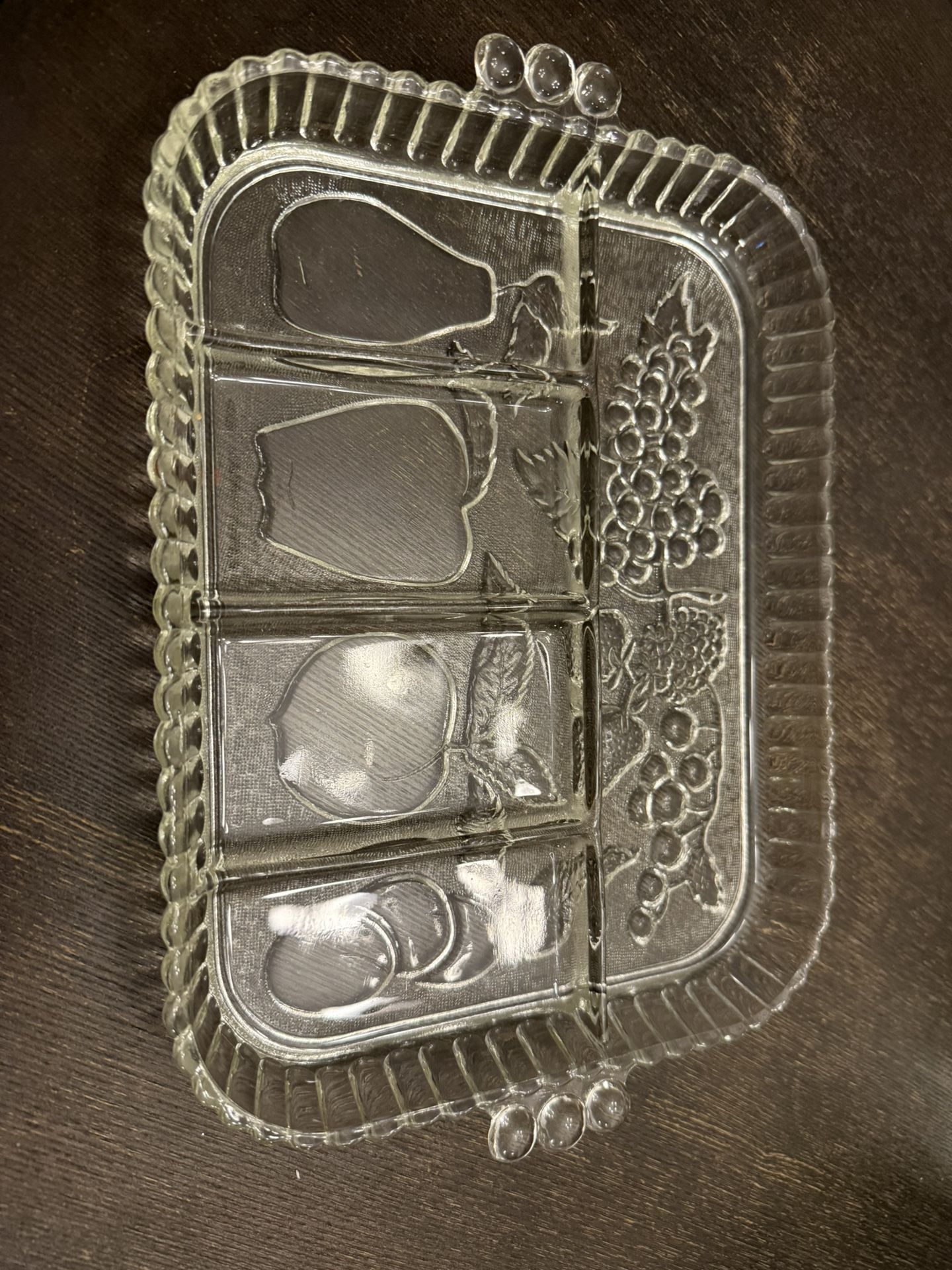 VINTAGE GLASS TRAY