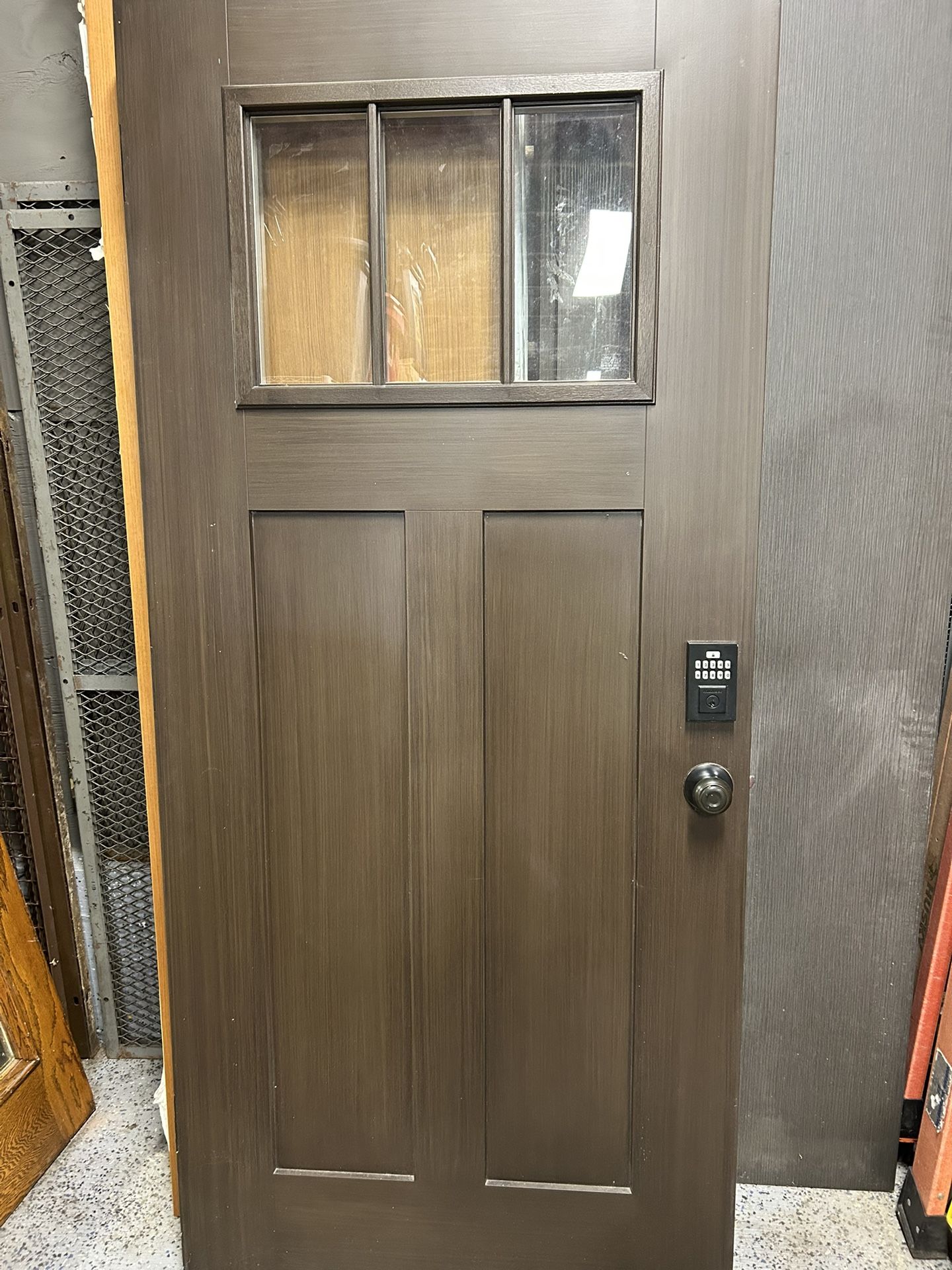 stained exterior doors