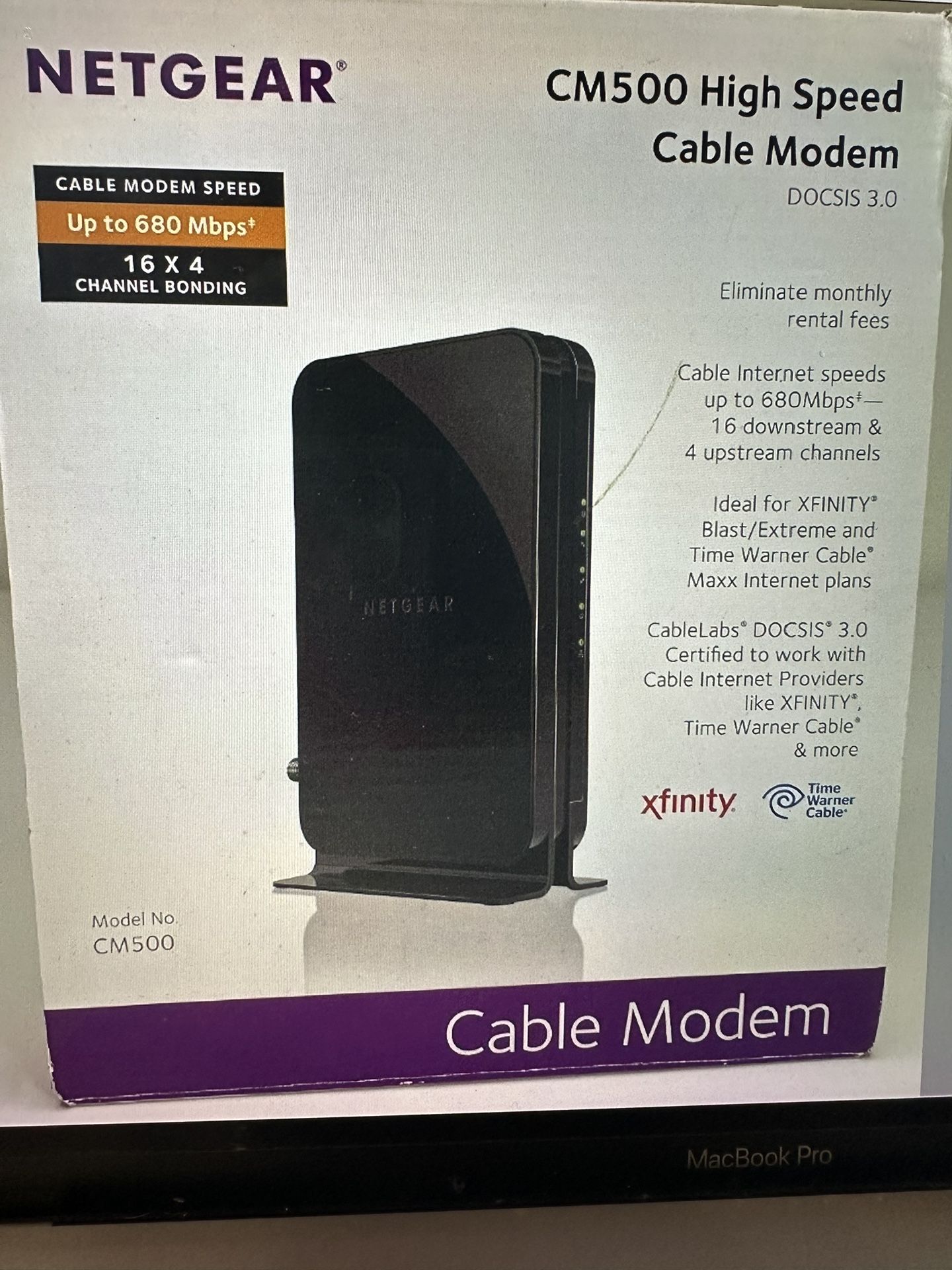 NETGEAR CM500 HIGH SPEED CABLE MODEM