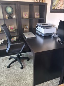 Desk/ cabinets/ bookcase