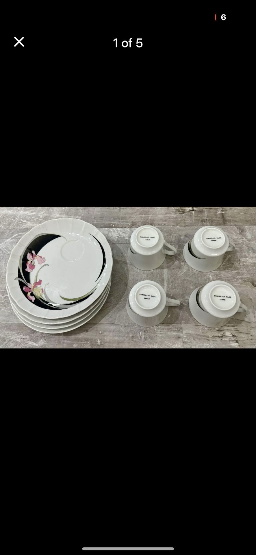 Porcelain Tea Cup Set Made In Japan