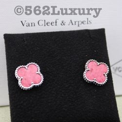 Pink Van Cleef Earrings