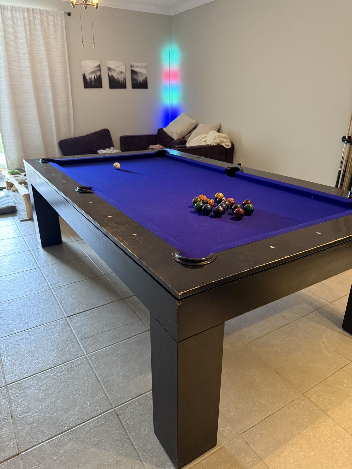 8ft Brunswick Pool Table W/ Balls