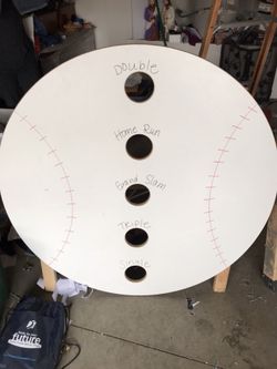 Baseball bean bag toss