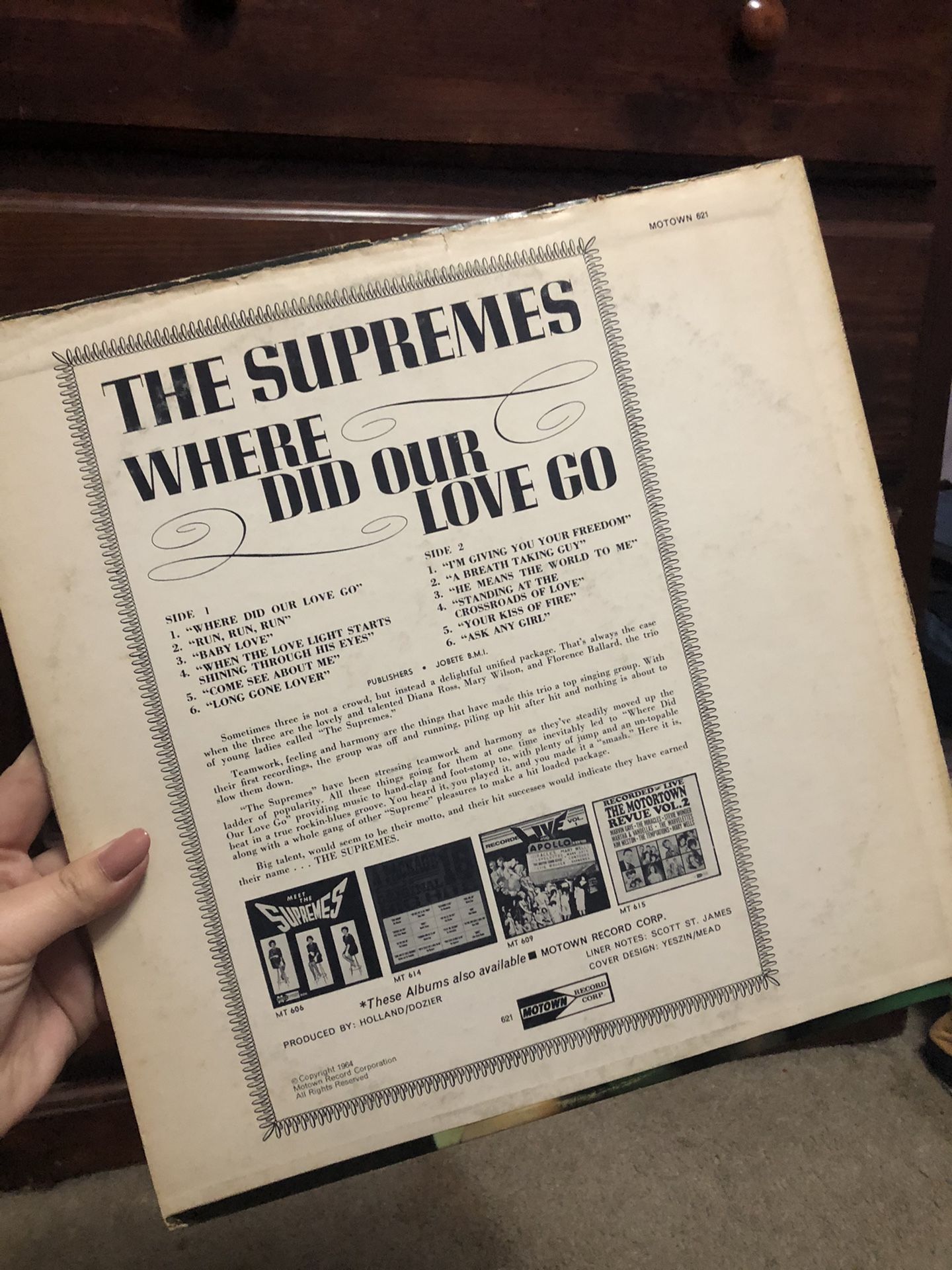Where Did Our Love Go by The Supremes vinyl