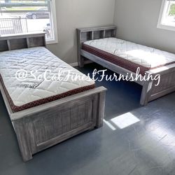 2 Twin Bed And 2 Mattresses 