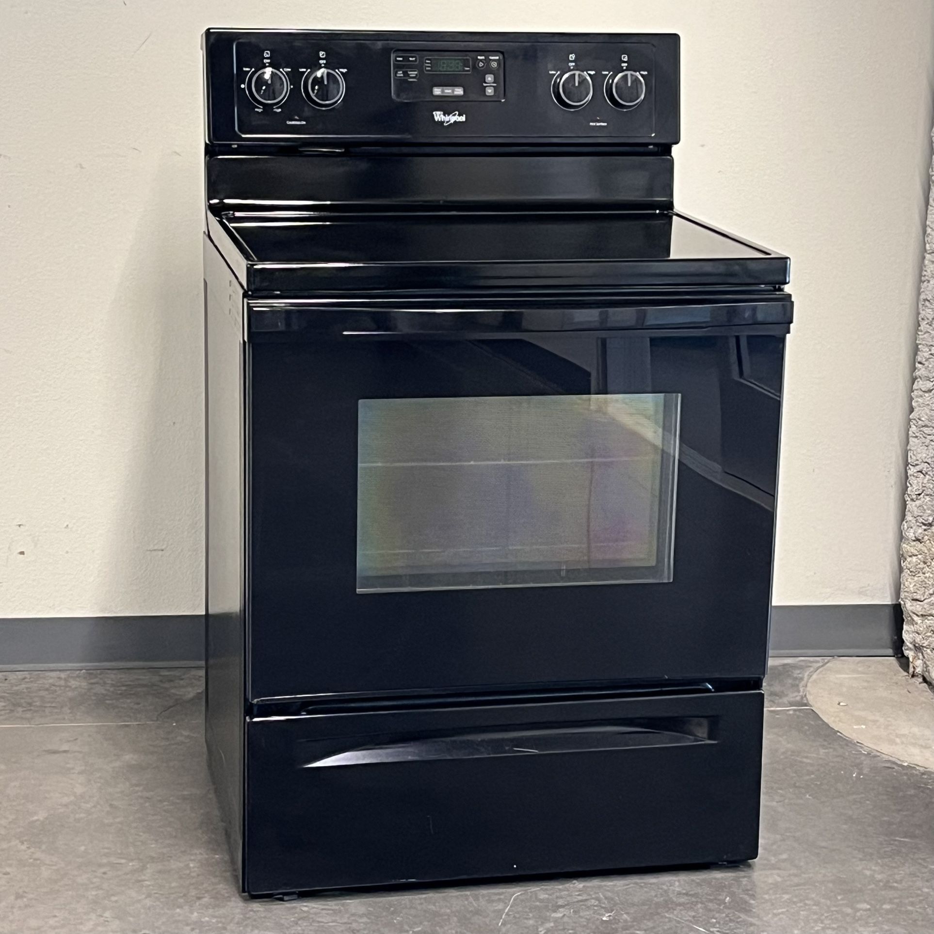 Whirlpool Glass Top Electric Stove, Oven Fits A 30 Inch Wide Opening Delivery Available